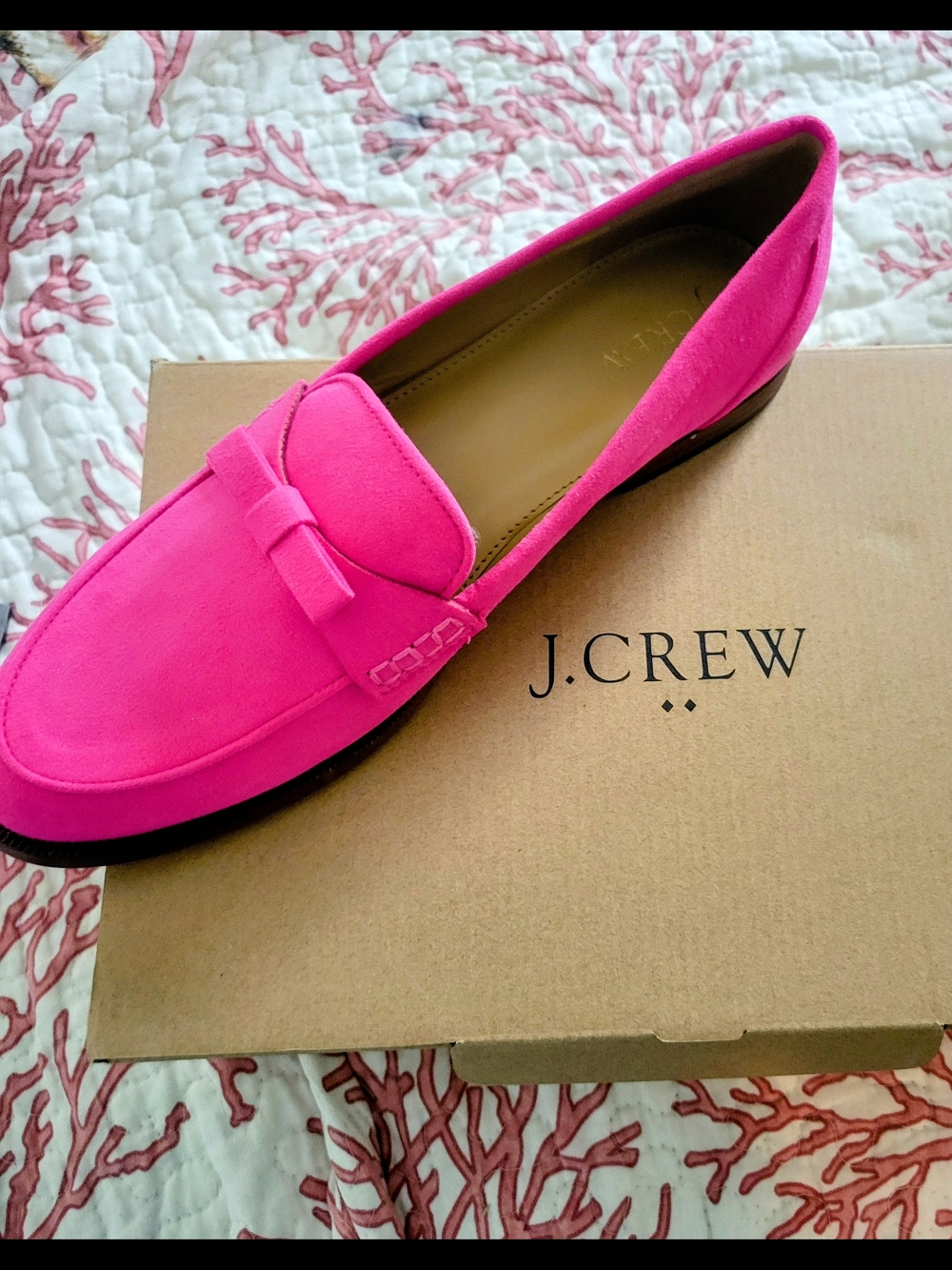 J. Crew Sweet Fuchsia Women’s Suede Loafers